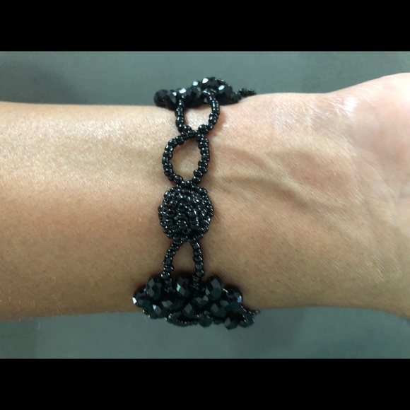 Black Bead Bracelet - Picture 3 of 3